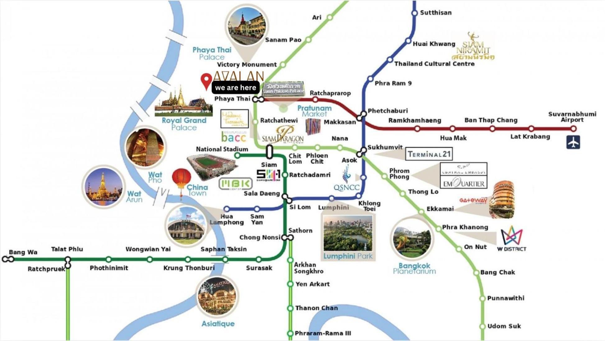 Avalan Phayathai Airport Link 曼谷 外观 照片